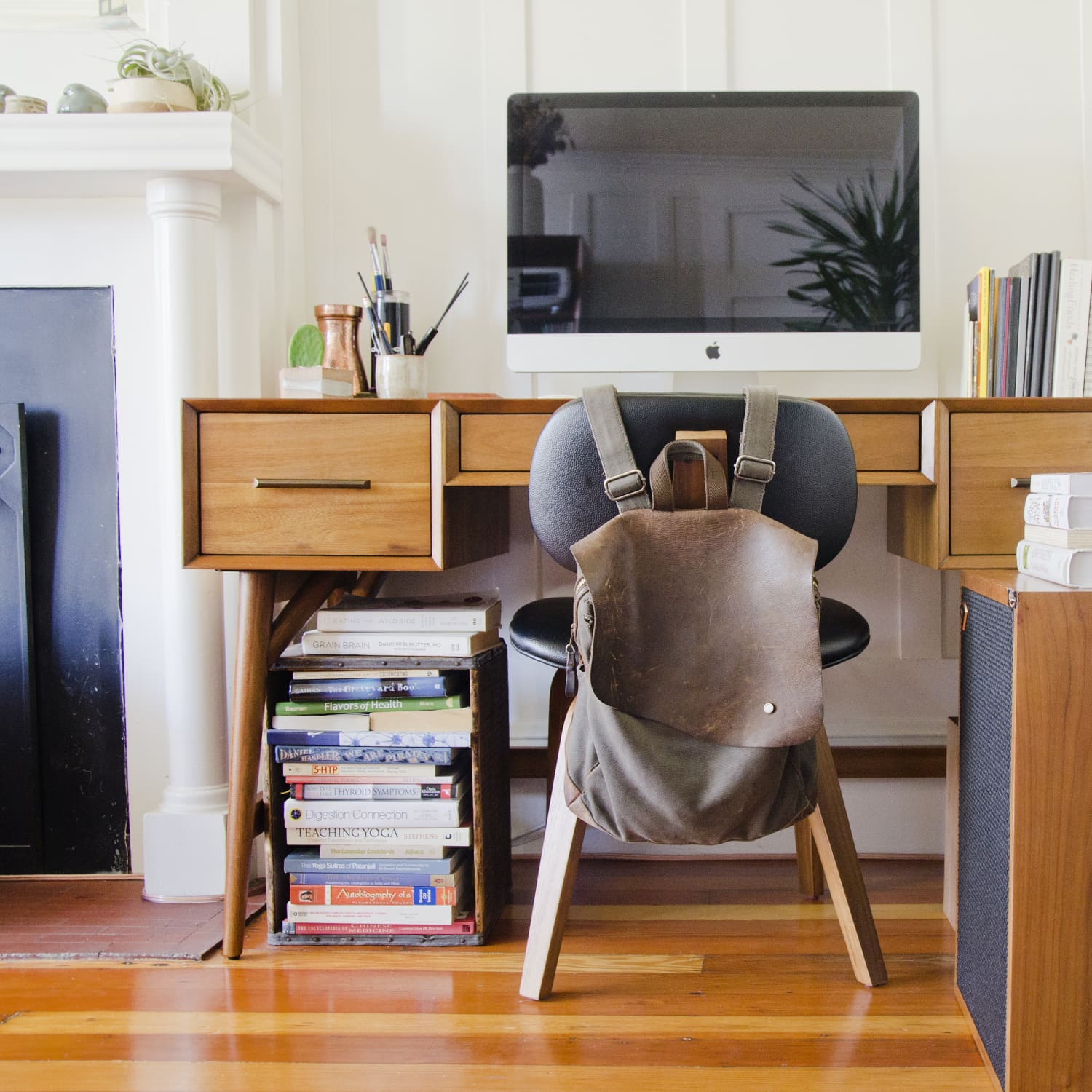 Under desk book sale storage